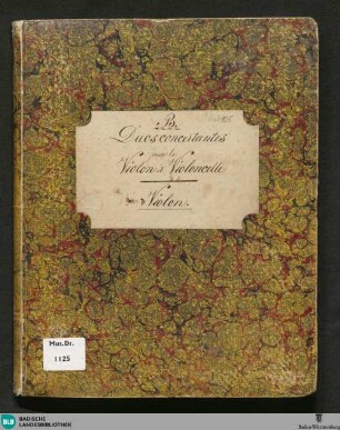 Deux Duos de Concert pour Violon et Violoncelle : Oeuvre 52. Cah. III