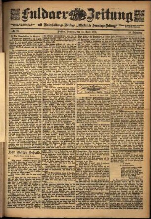 Ausgabe vom Dienstag, den 15. April 1902.