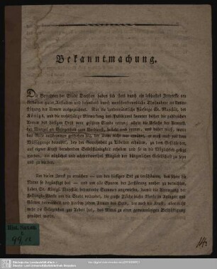 Bekanntmachung