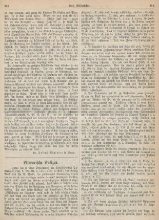 261-264 Literarische Notizen