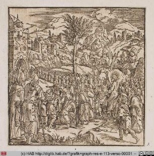 Jesu Einzug in Jerusalem.