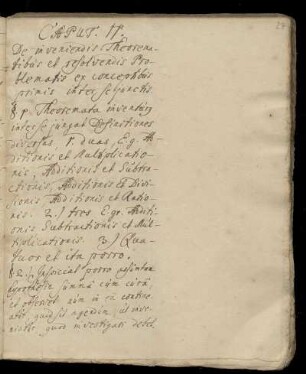 Cap. 2: De inveniendis Theorematibus et resolvendis Problematis