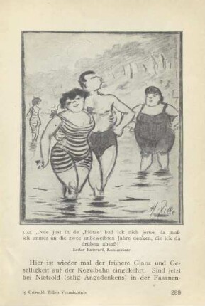 152. "Nee just in de ,Plötze' bad ick nich jerne, ...