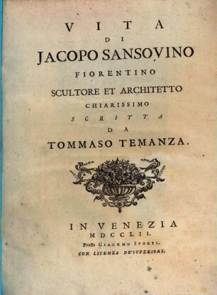 Vita di Jacopo Sansovino