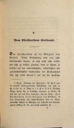 Die Geheimnisse des christlichen Alterthums, 1