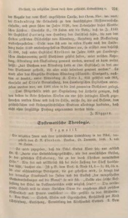 231-260 Systematische Theologie