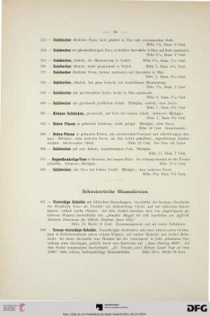Schweizerische Glasmalereien (Nr. 387-404)