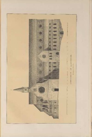 Illustration: Abtei-Kirche zu Heisterbach. Längen-Aufriss.