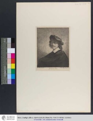 Gerard Dou / Ger. Dou. pinxit ; J. de Frey f. aqua forti