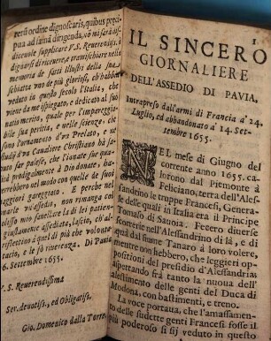 Il sincero Giornaliere dell'assedio di Pavia
