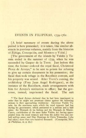 Events in Filipinas, 1739-1762