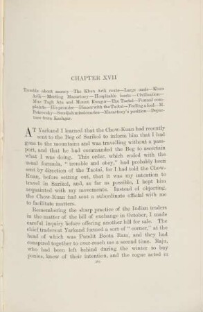 Chapter XVII. Trouble about money ...