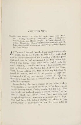 Chapter XVII. Trouble about money ...