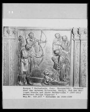 Relief: Tod der Heiligen Ursula und ihrer Gefährtinnen