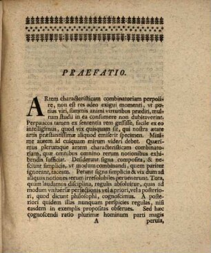 Dissertatio critico-philosophica in qua perfecta specimina artis characteristicae combinatoriae ex lingua hebraea desumta