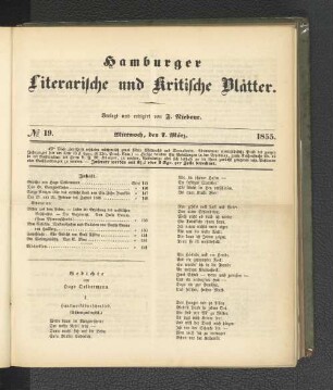 No. 19. 7. März 1855