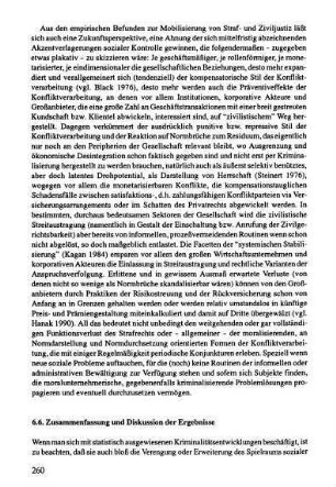 260-268, 6.6 Zusammenfassung und Diskussion der Ergebnisse