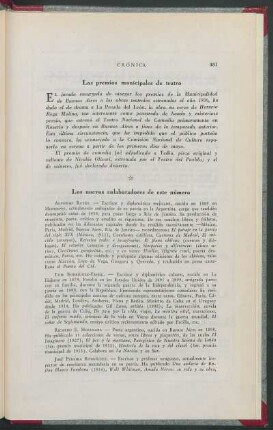 Los premios municipales de teatro