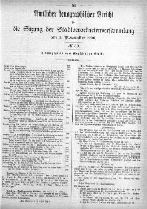 No. 30, 11.11.1909