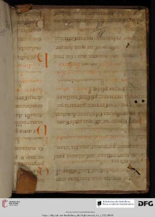 aus einer zweispaltigen Missale-Hs. des 11./12. Jh.s: In natale plurimorum apostolorum
