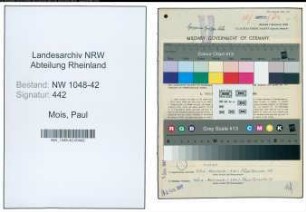 Entnazifizierung Paul Mois , geb. 26.04.1888 (Angestellter)
