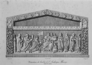 Rekonstruktion des Grabmals des Reimser Erzbischofs Hinkmar in Saint-Remi