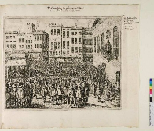 Tafel F Preißmachung des gebratenen Ochsens, Weinbrunnens vnd Haberns.