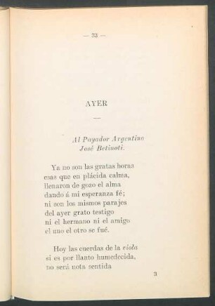 Ayer : Al payador argentino José Betinoti.
