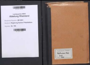 Die Anfertigung der statistischen-topographischen Beschreibung des Regierungsbezirks, Bd. 1