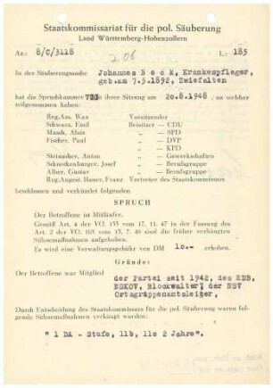 Beck, Johannes