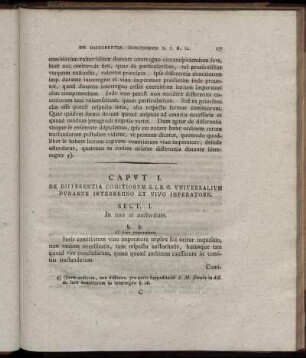 Sect. I. In iure et auctoritate.