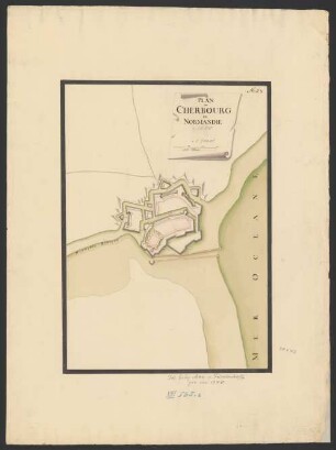 Plan de Cherbourg en Normandie