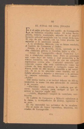 VI - El final de una jugada