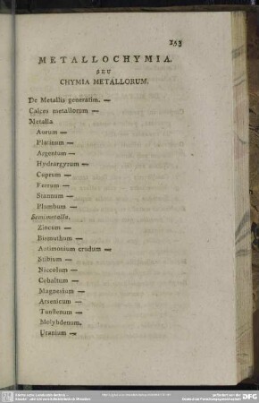Metallochymia seu Chymia Metallorum