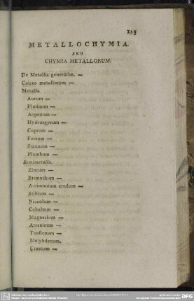 Metallochymia seu Chymia Metallorum