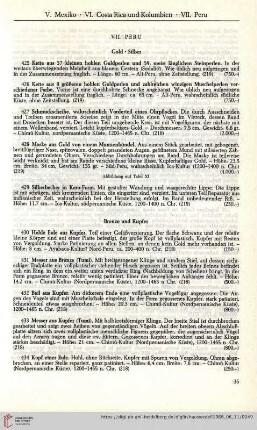 VII. Peru (Nr. 425-472)