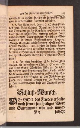 Schluß-Wunsch.