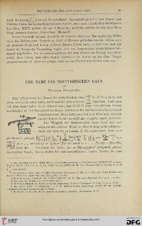 23: Der Name des tentyritischen Gaus