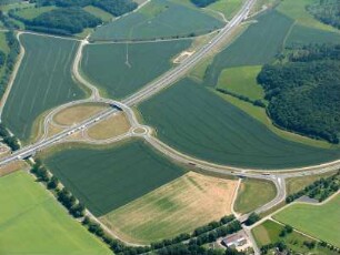 BAB A 38, Abzweig Friedland