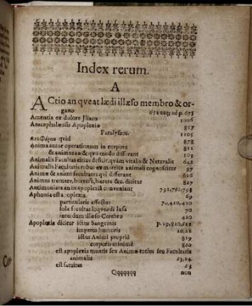 Index rerum