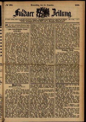 Ausgabe vom Donnerstag, den 23. Dezember 1886.