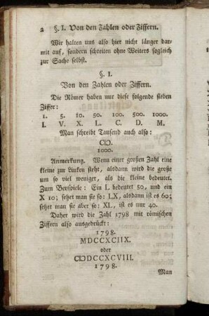 §. I. Von den Zahlen oder Ziffern.