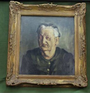 Gemälde: Portrait Anna Dörnte, geb. Deppe, gemalt um 1950