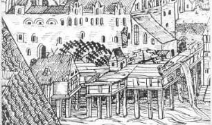 Görlitz. Vierradenmühle, aus: Stadtansicht von 1565