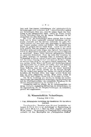 Pädagogische Vorbildung der Kandidaten für das höhere Lehramt