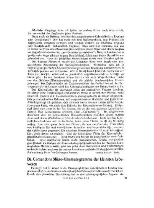 Dr. Comandons Mikro-Kinematogramme der kleinsten Lebewesen