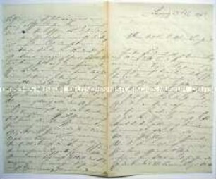 Brief an Bernhard Rostosky von seiner Frau