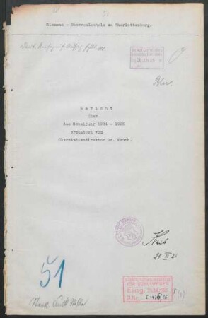 1924/25: Bericht ... - 1924/25