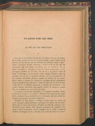 Un cuento para los niños : El rey de las tres hijas