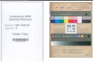 Entnazifizierung Franz Hoelter , geb. 04.05.1912 (Lokheizer)